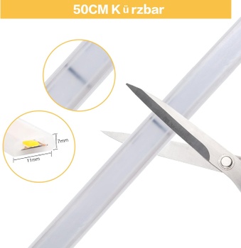 LED pás Pcning New Cob studená biela 1m