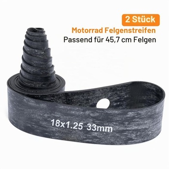 Motocyklová páska na ráfiky pre 18-palcové kolesá - šírka 33 mm, chráni duše pneumatiky. Kompatibilný s