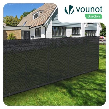 VOUNOT® Plotová sieť 1x10m, Tieniaca sieť na plot pre súkromie, HDPE tieniaca sieť, Vetruodolná, UV