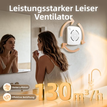 Koupelnový ventilátor MOCINE H01