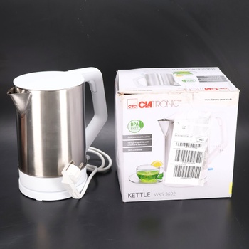 Nerezová kanvica Clatronic® | 1,5 litra | Bez BPA | Ovládanie jednou rukou | Puzdro z nerezovej