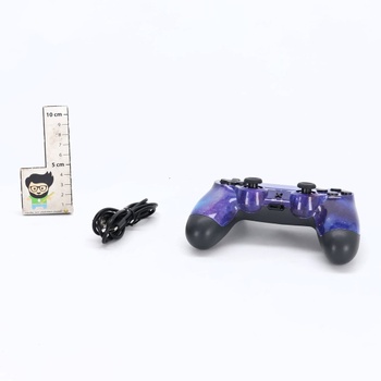 Bezdrátový ovladač Suoxiom pro PS4/PC, modrý