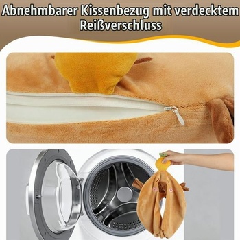 Cestovný vankúš z pamäťovej peny so zvieratami, kreslené zvieracia veverička na krku, kapybara kaki