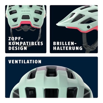 Prilba ABUS MTB Moventor 2.0 - Pohodlná cyklistická prilba pre jazdu v teréne - All-mountain prilba