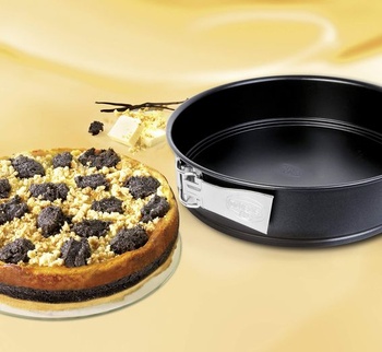 Dr. Oetker forma s odnímateľným dnom Ø 28 cm, forma na pečenie s plochým dnom, okrúhla tortová forma
