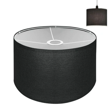 Čierne tienidlo pre závesnú lampu E27 30 cm