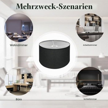 Čierne tienidlo pre závesnú lampu E27 30 cm