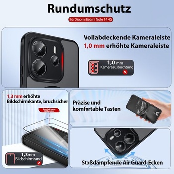 Magnetické puzdro Dizn pre Xiaomi Redmi Note 14 4G: 2 ochranné fólie na displej, medzinárodná verzia