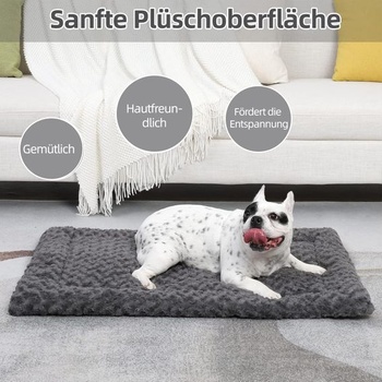 Exsnugy Prateľná podložka pre psy pre veľké psy, XL 106 × 71 cm, tmavo šedá Tmavo šedá D 106 x Š 71