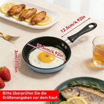 Panvica na vajcia HERCHR, mini panvica na vajcia a omeletu, nepriľnavá mini panvica na jedno vajce, panvica