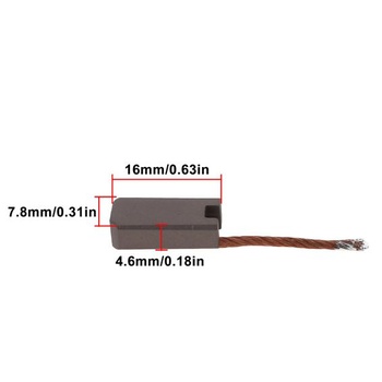 1 pár uhlíkových kief kompatibilných s Metabo W18 LTX 115/125/150 KFM18 MAG28 KS18 KGS18 SBE18,