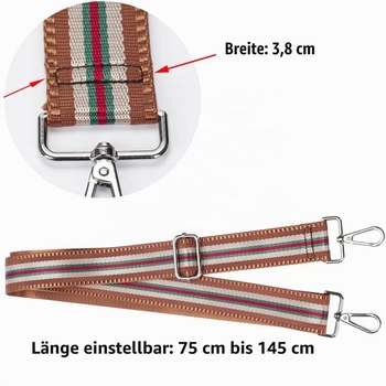 FLYAMAPIRIT Nastaviteľný ramenný popruh na tašky, 3,8 cm široký popruh na tašku, DIY príslušenstvo