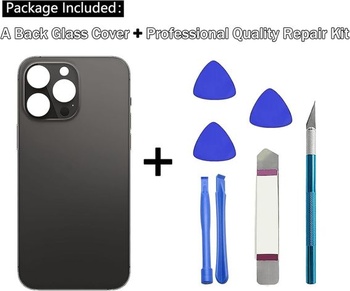 Výmena zadného skla pre iPhone 14 Pro Max (6,7 palca) so sadou opravného náradia (grafit)