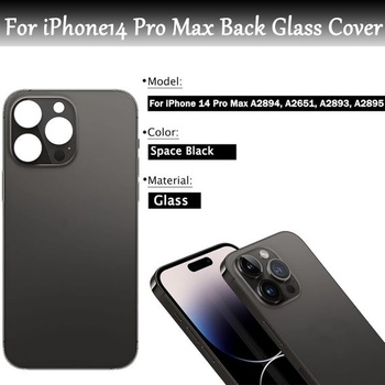 Výmena zadného skla pre iPhone 14 Pro Max (6,7 palca) so sadou opravného náradia (grafit)