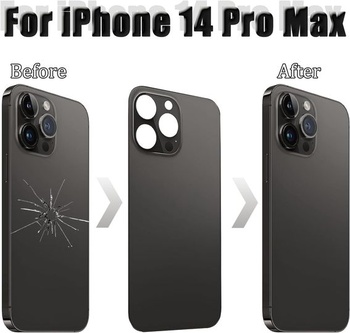 Výmena zadného skla pre iPhone 14 Pro Max (6,7 palca) so sadou opravného náradia (grafit)