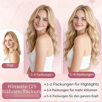 Prodloužení vlasů SEGO 35 cm