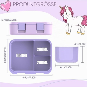 Bento Boxy, dětský obědový box s více přihrádkami pro chlapce, dívky, děti, dospělé, do práce, do