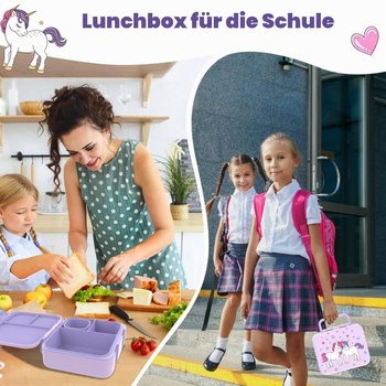 Bento Boxy, dětský obědový box s více přihrádkami pro chlapce, dívky, děti, dospělé, do práce, do