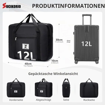 40x30x10cm Lufthansa KLM Air France Jet 2 Príručná batožina do lietadiel, Vodeodolná cestovná taška