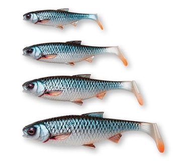 Savage Gear 3D River Roach Mix - 4 kusy realistických nástrah na plotice do tmavých a kalných vôd -