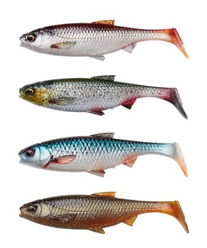 Savage Gear 3D River Roach Mix - 4 kusy realistických nástrah na plotice do tmavých a kalných vôd -