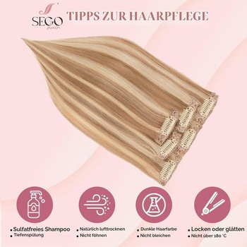 SEGOHAIR Clip-in predlžovanie pravých vlasov