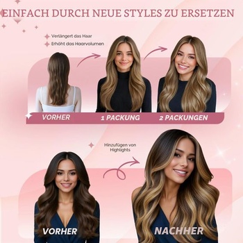 SEGOHAIR Clip-in predlžovanie pravých vlasov