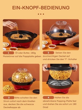 Popcornovač 5,5 l Husnat RH-906
