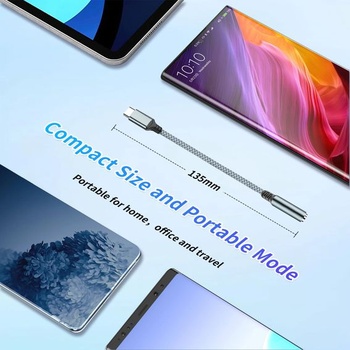 USB-C na 3,5 mm jack pre slúchadlá, audio adaptér AUX z USB-C na 3,5 mm jack pre slúchadlá,