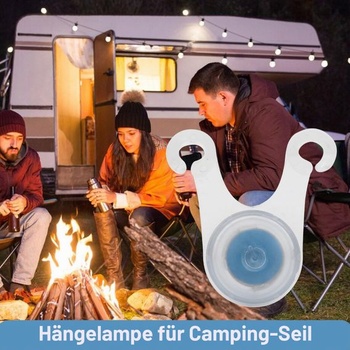 Agatige Camping Lano Závesné svetlo, 10 kusov LED Silikónové Camping Stan Šnúra Lano Výstražná