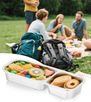 Ugotit Dózička na svačinu, obědová krabička, příprava jídla, 2 přihrádky – nádoba na kimchi,