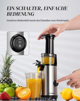Odšťavňovač GDOR nerez 600ml stříbrná
