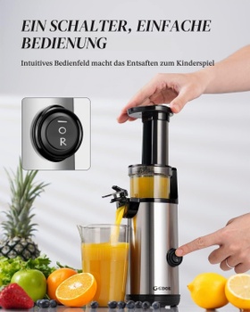 Odšťavovač GDOR nerez 600ml strieborná
