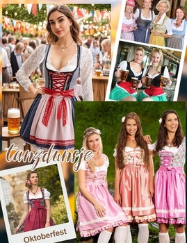 Dámska dirndl blúzka, dlhý rukáv, čipková blúzka dirndl, biela tradičná blúzka, výstrih do V,