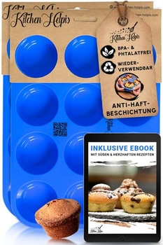 2 x 12-milimetrové silikónové formy na muffiny, bez BPA as…
