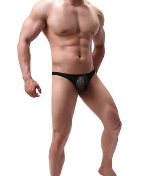 Pánské sexy krajkové prádlo, průhledné duté boule, tangá, bikiny, tanga, podpůrné kalhotky pro muže
