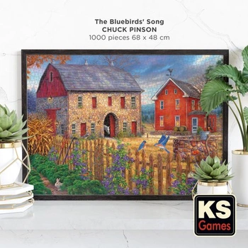KS Games 20676 1000dílné puzzle, bezbarvé