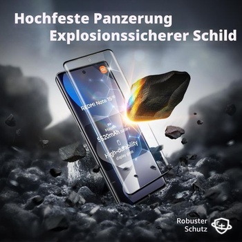 WILLONE Ochranné sklo z tvrdeného skla pre Xiaomi Redmi Note 15 5G (6,77 palca), balenie 2 kusov