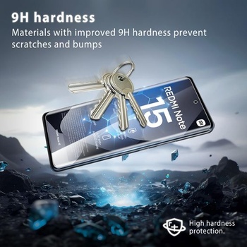 WILLONE Ochranné sklo z tvrdeného skla pre Xiaomi Redmi Note 15 5G (6,77 palca), balenie 2 kusov