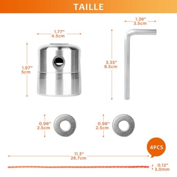 Univerzální hlava Viabrico pro křovinořez, M8 M10, se 4 nylonovými strunami, 2,4 mm