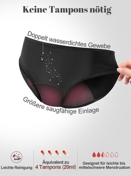 Menštruačné bikiny, 4 vrstvy, nepremokavé, menštruačný spodný diel, plavky na plávanie, dámske
