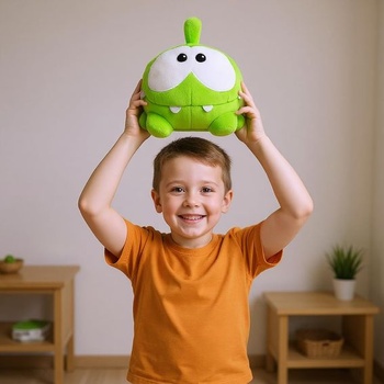 Plyšová hračka Om Nom zelená