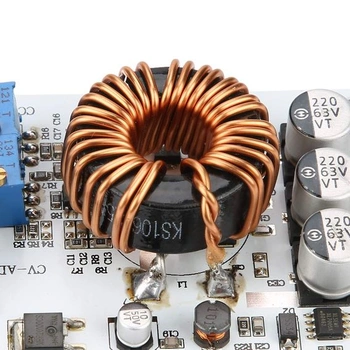 600W DC-DC modul s nastaviteľným zvyšujúcim napätím a prúdom, LED ovládač pre DIY napájanie do auta