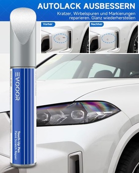 8E8E /A7W Brilantní stříbrná metalická retušovací barva na autolaky Škoda, oprava škrábanců na
