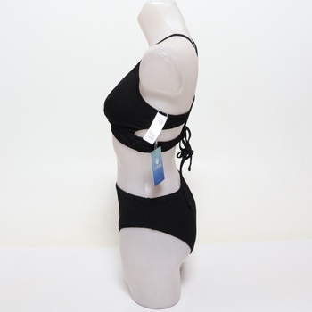 Dámske bikiny CUPSHE, výstrih do V, trojuholníkový strih, široké, podprsenka, šnurovací, stredný