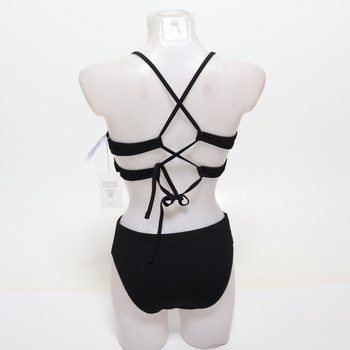 Dámske bikiny CUPSHE, výstrih do V, trojuholníkový strih, široké, podprsenka, šnurovací, stredný
