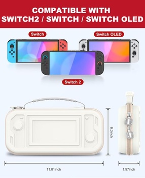 Taška Coogamefly kompatibilná s príslušenstvom pre konzoly Nintendo OLED/Switch 1/Switch 2,