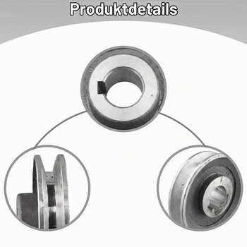 Hliníková remenica motora pre vzduchové kompresory, kompatibilná s hriadeľmi 19 mm a 24 mm (97 x