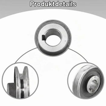 Hliníková řemenice motoru pro vzduchové kompresory, kompatibilní s hřídelemi 19 mm a 24 mm (97 x