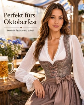 Dámska biela dirndl blúzka s dlhým rukávom - blúzka s nafúknutými rukávmi na Oktoberfest